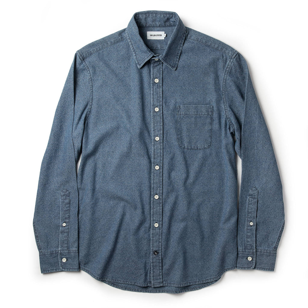 The California in Washed Indigo Crepe