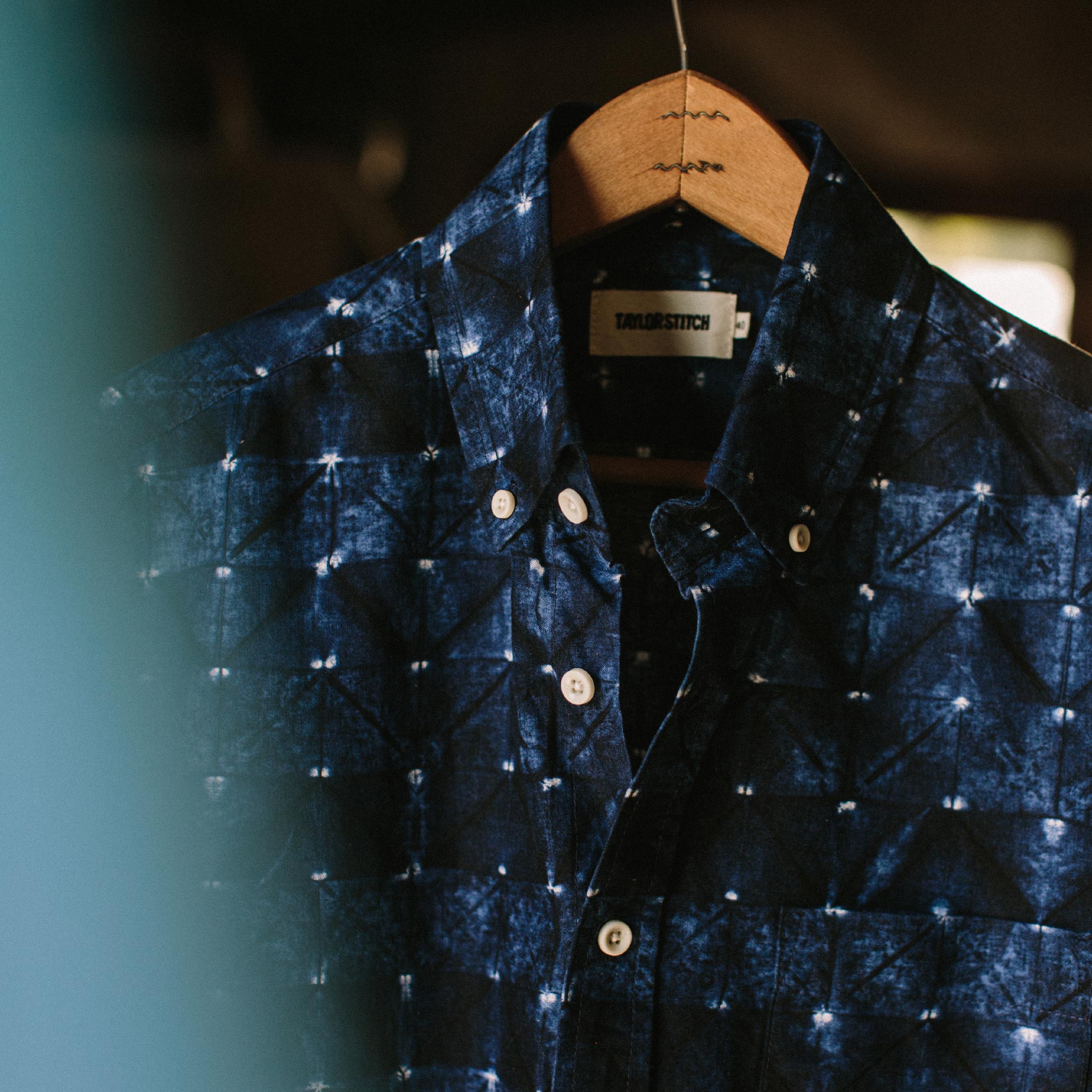 The Short Sleeve Jack in Deep Navy Geo