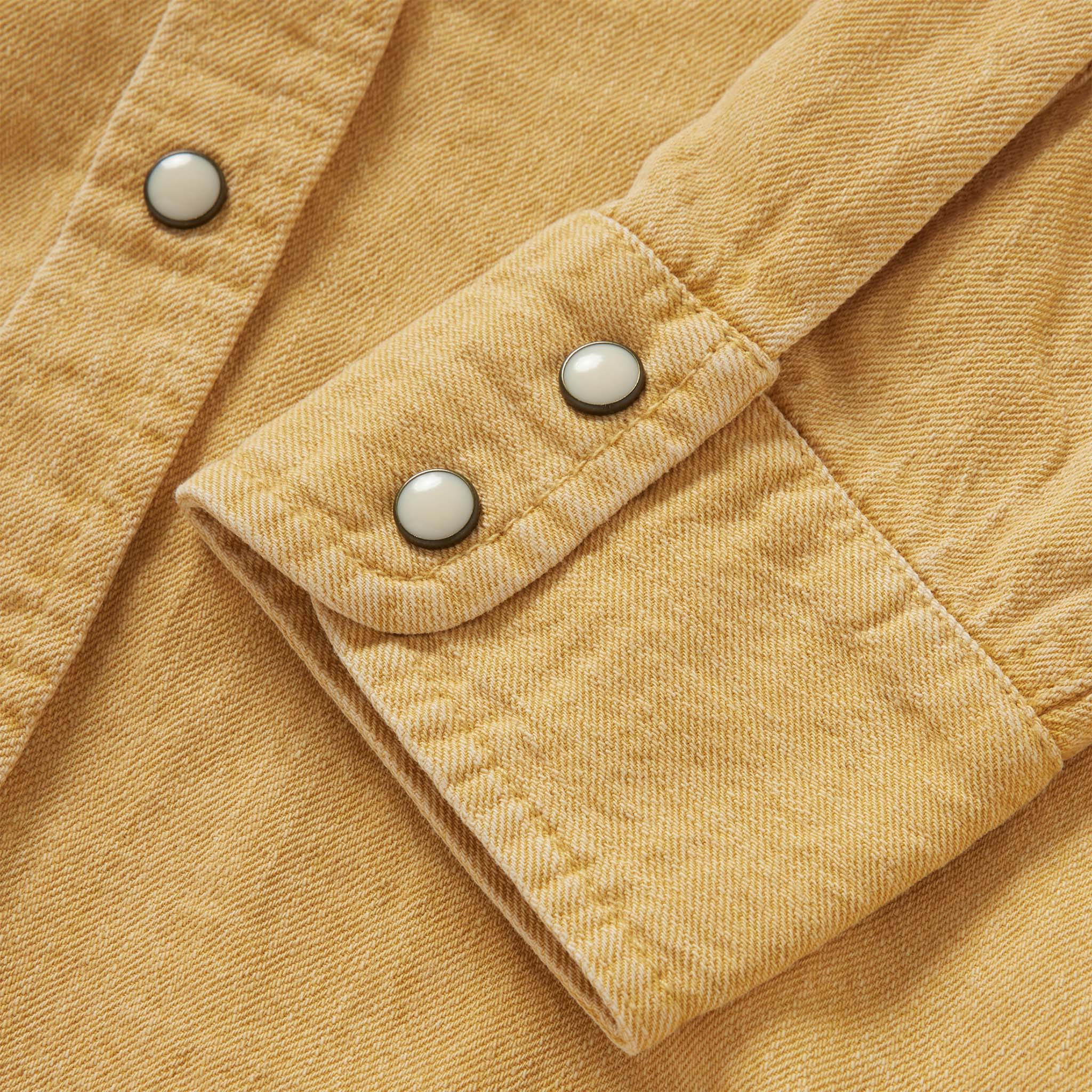 The Western Shirt in Wheat Selvage Denim