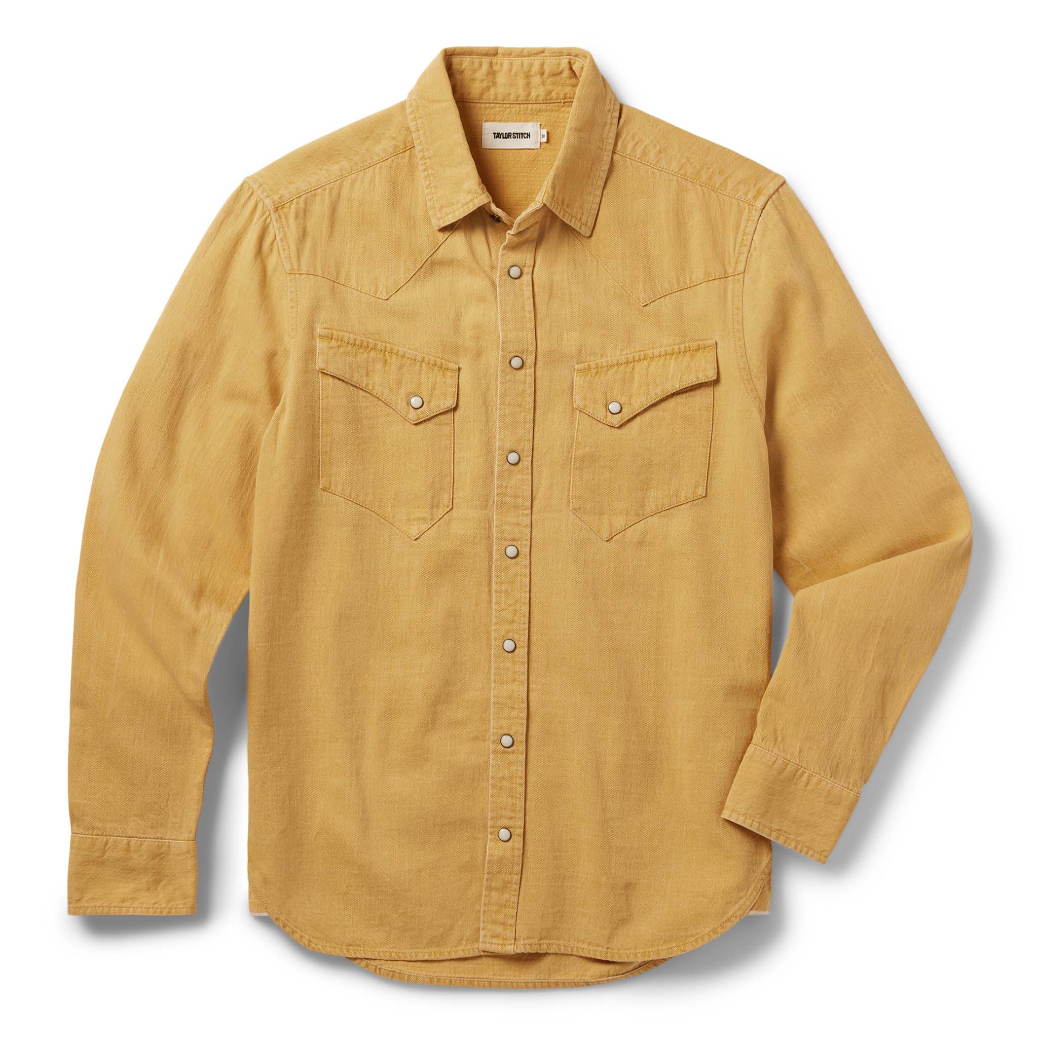 The Western Shirt in Wheat Selvage Denim
