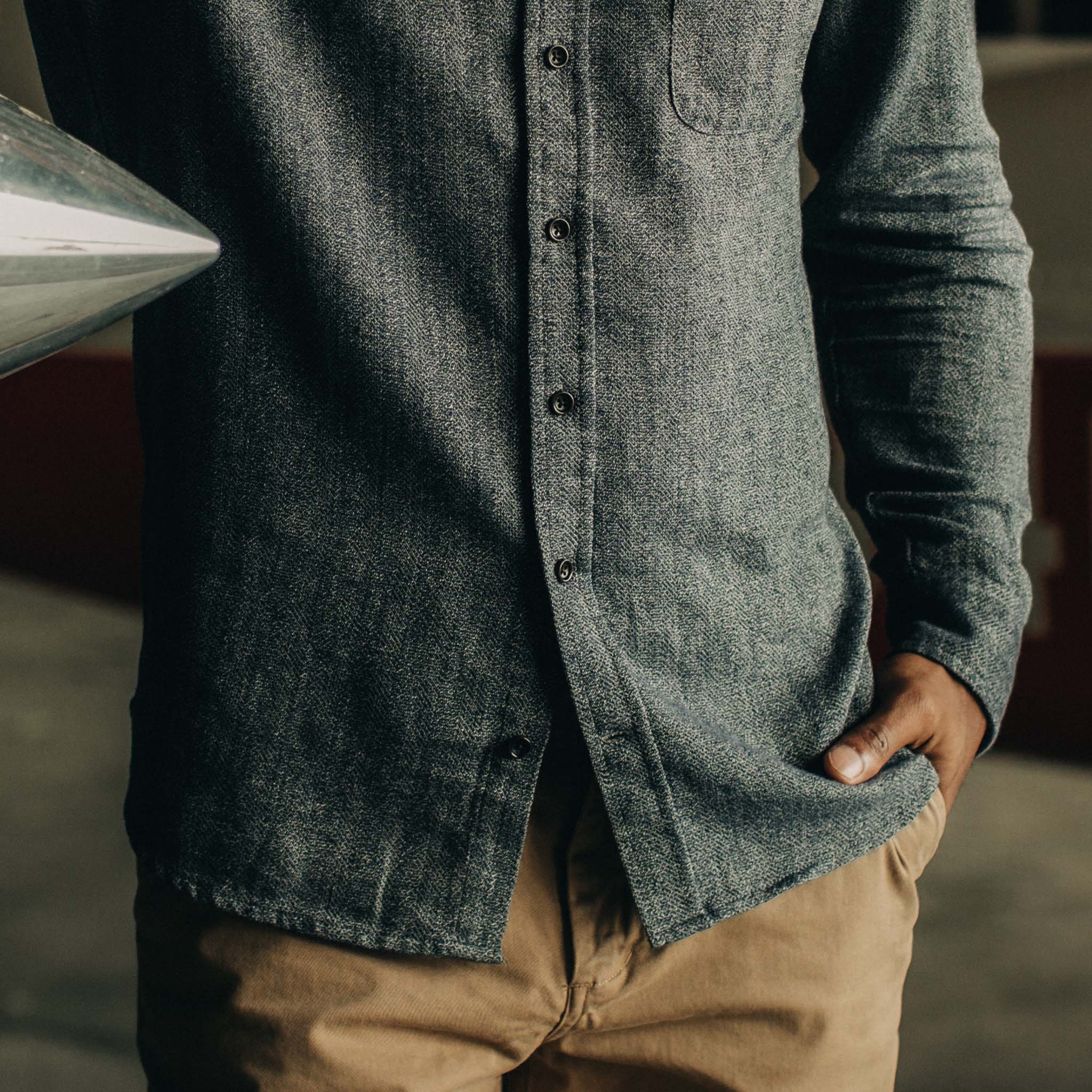 The Jack in Navy Herringbone