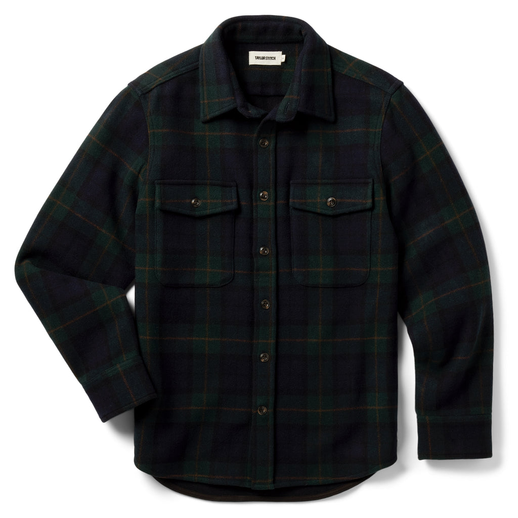 Shirt Jacket in Saltwater Plaid O536916