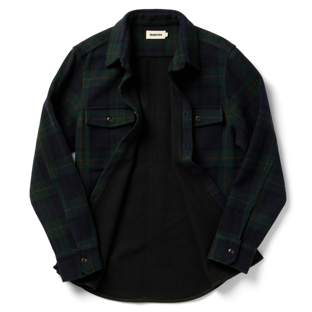 Shirt Jacket in Saltwater Plaid O536916