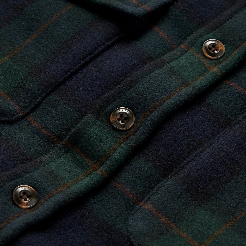 Shirt Jacket in Saltwater Plaid O536916