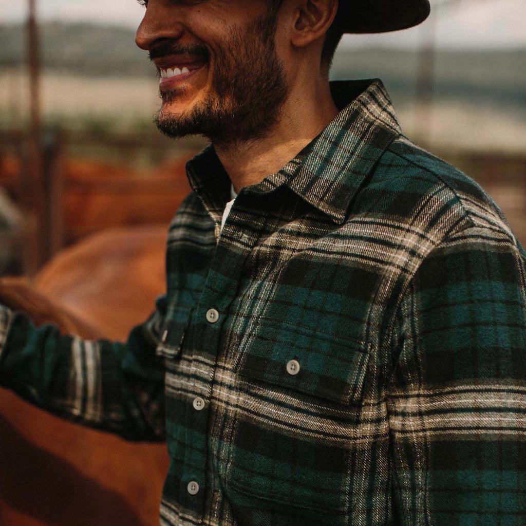 The Ledge Shirt in Deep Sea Plaid