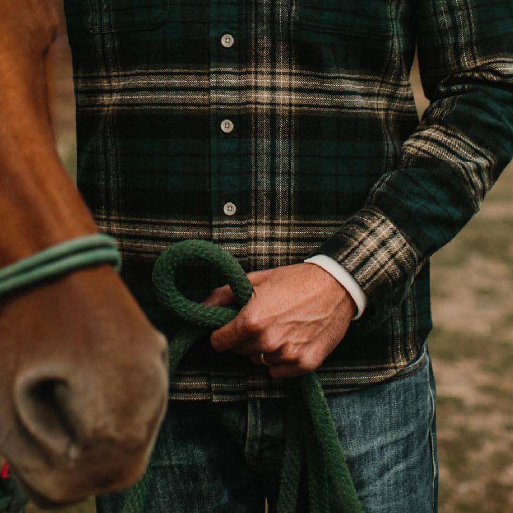 The Ledge Shirt in Deep Sea Plaid