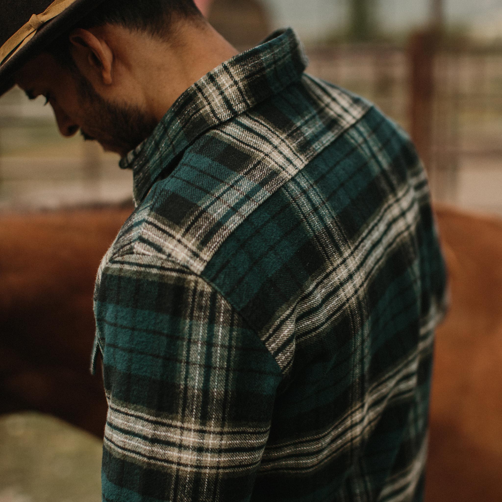 The Ledge Shirt in Deep Sea Plaid
