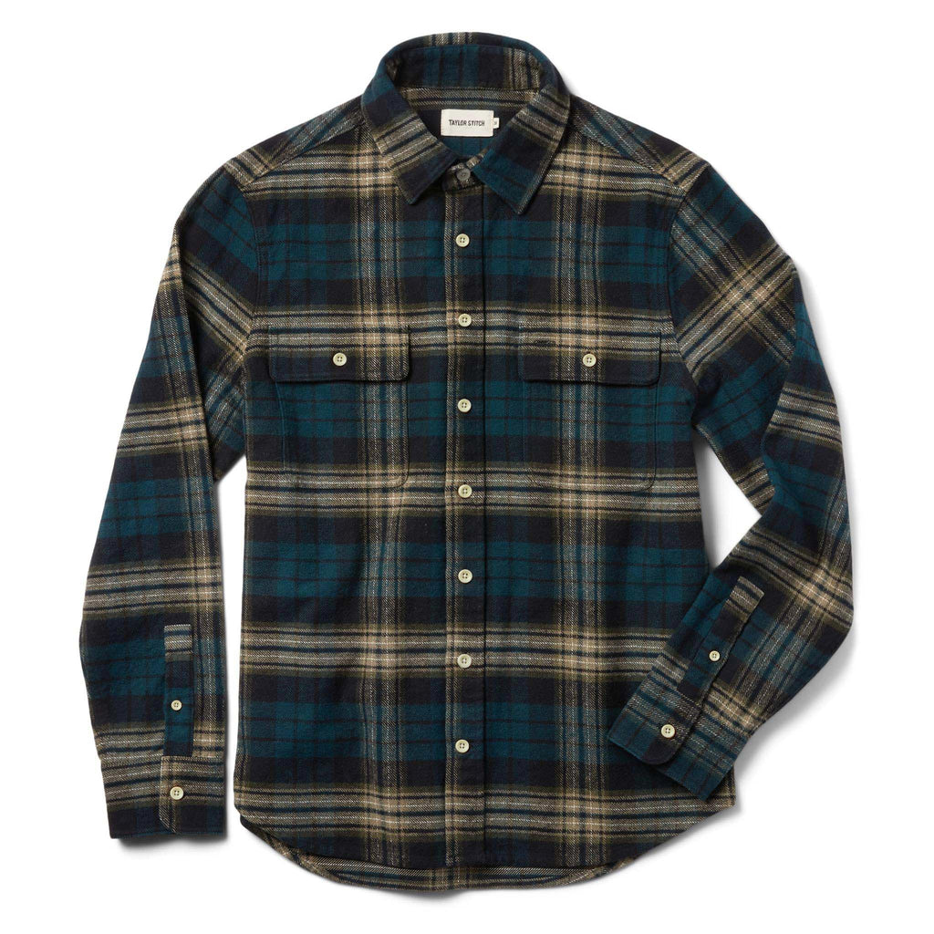 The Ledge Shirt in Deep Sea Plaid