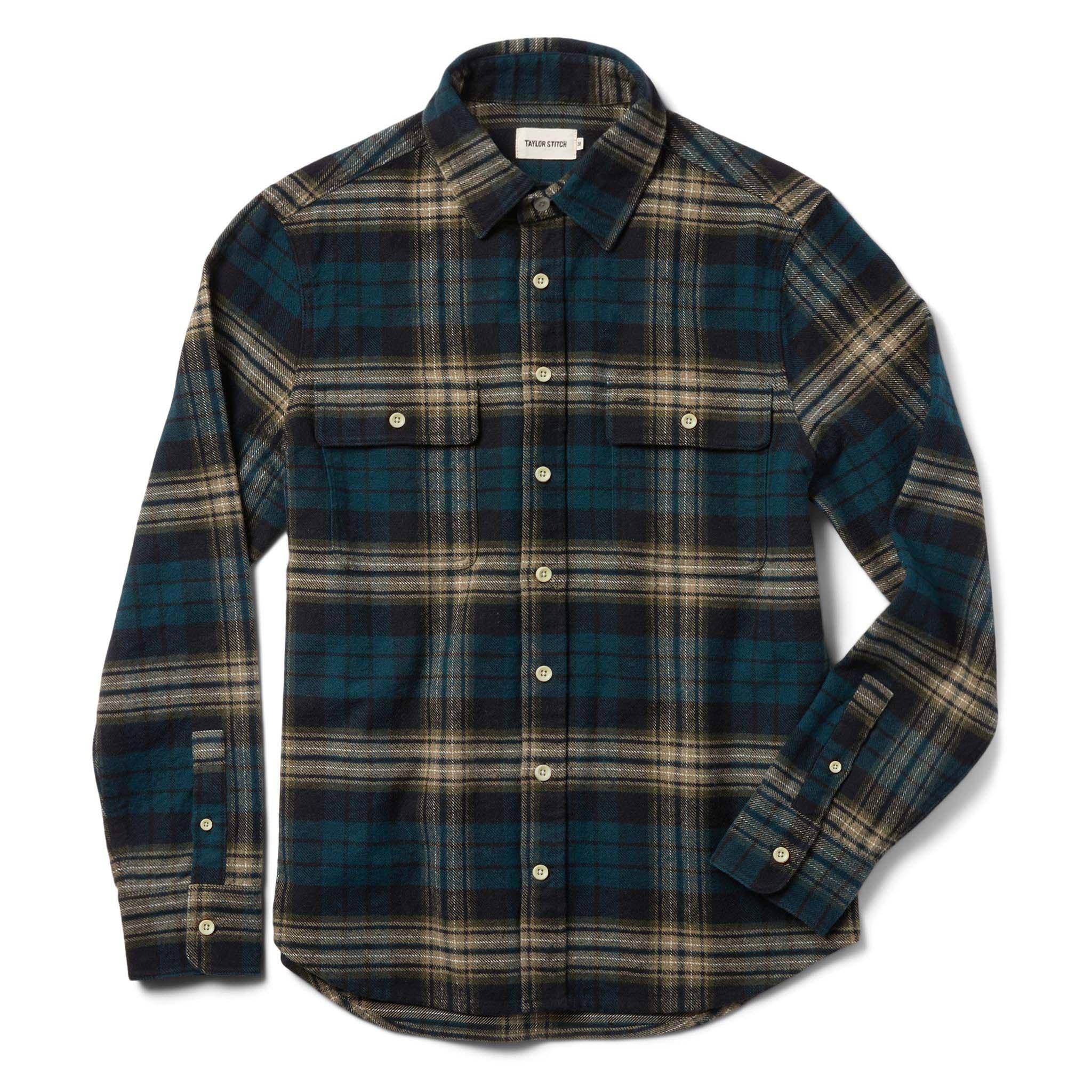 The Ledge Shirt in Deep Sea Plaid