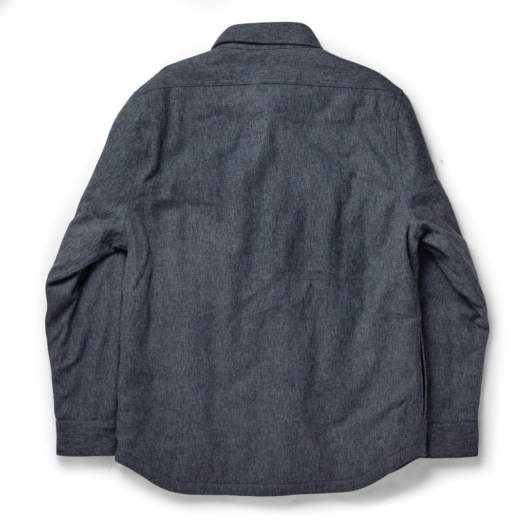The Lined Utility Shirt in Indigo and Slate Twill