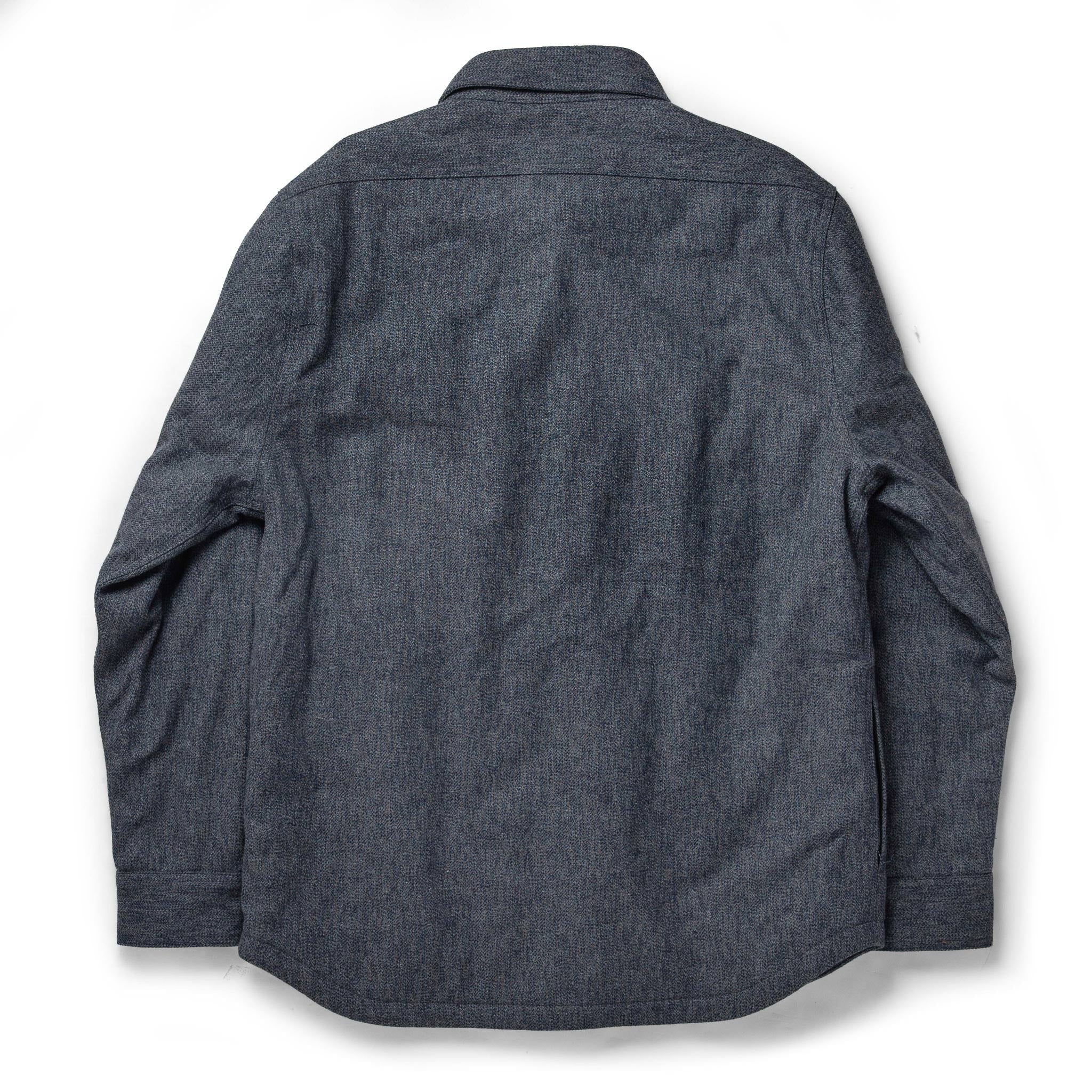 The Lined Utility Shirt in Indigo and Slate Twill
