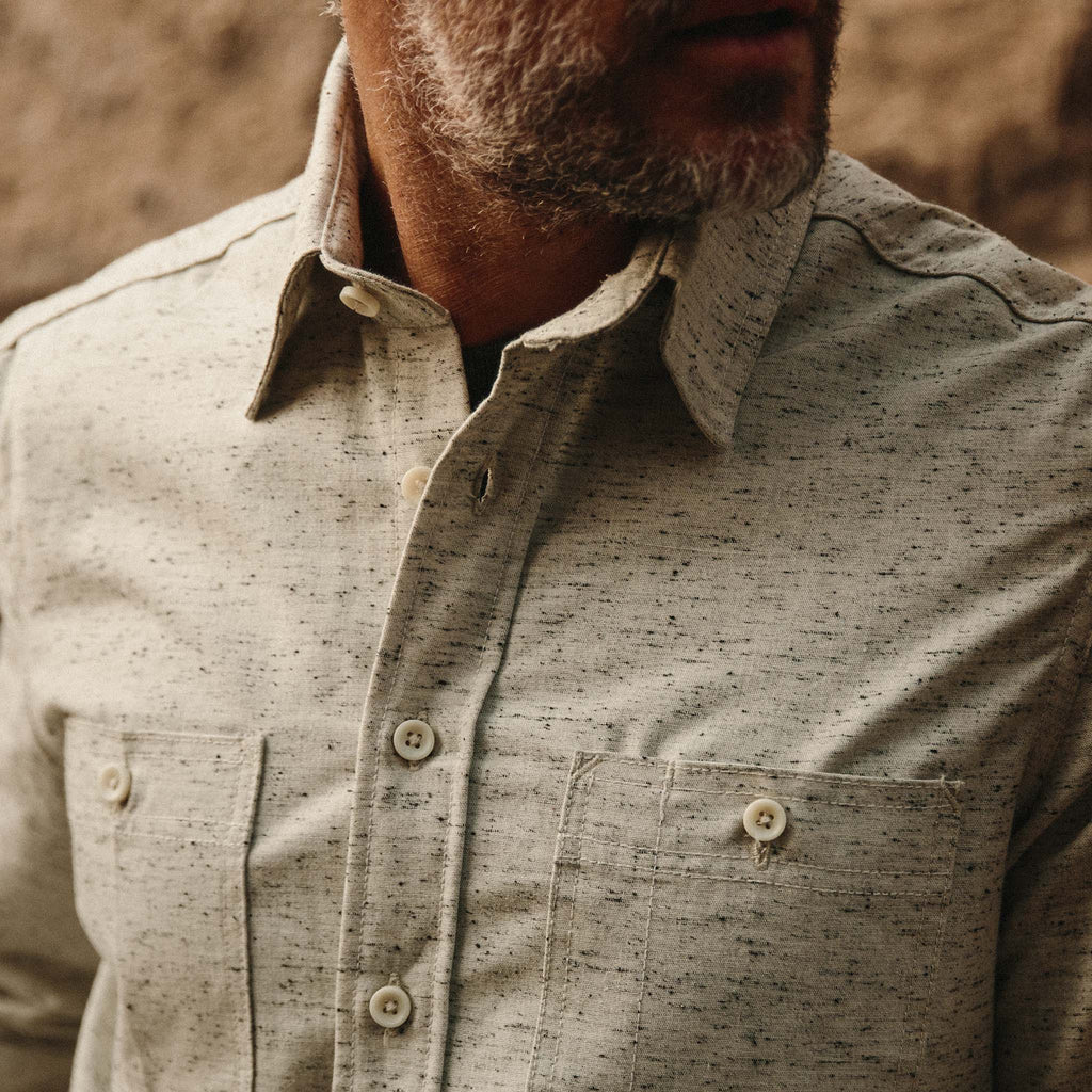 The Utility Shirt in Japanese Kuroki Natural Nep