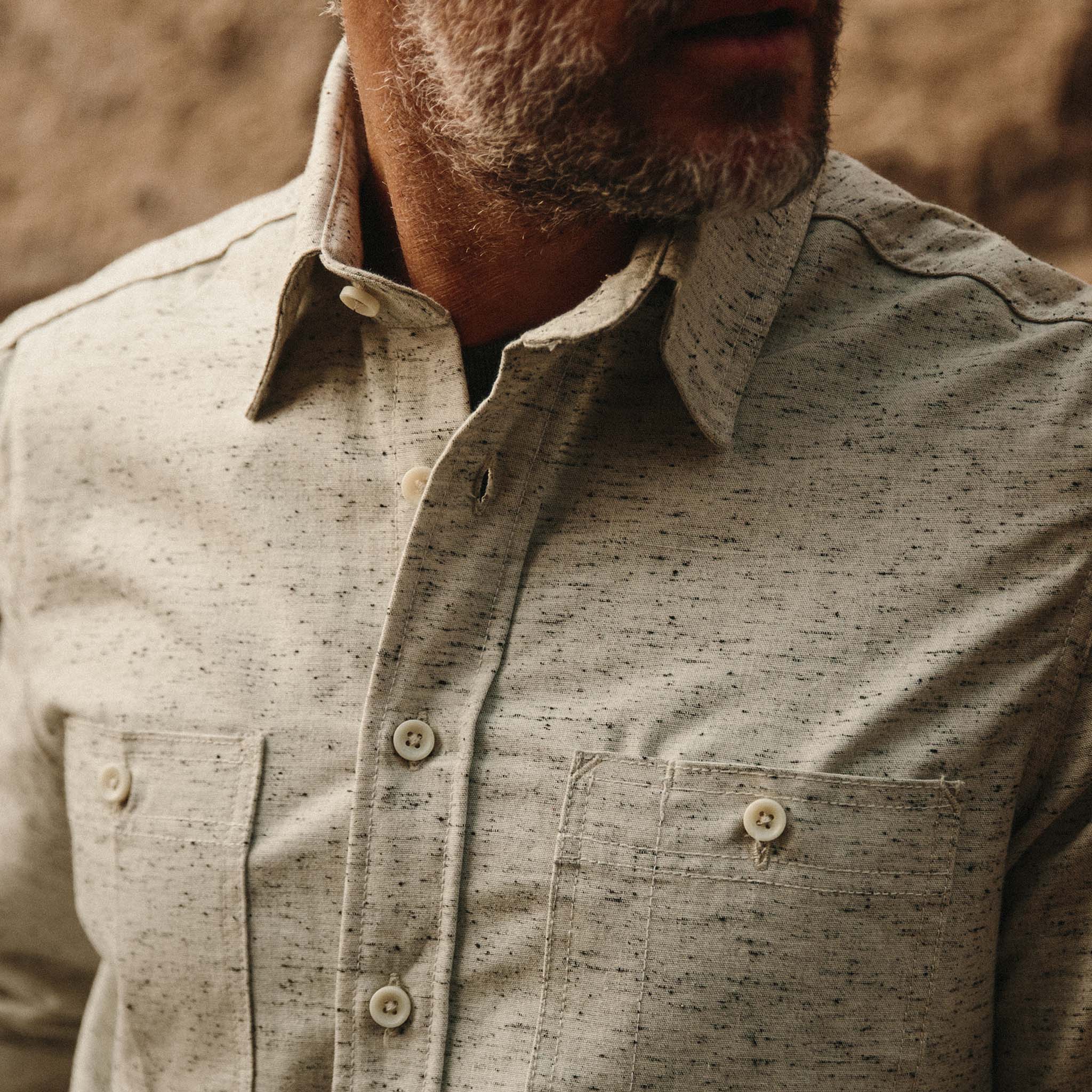 The Utility Shirt in Japanese Kuroki Natural Nep