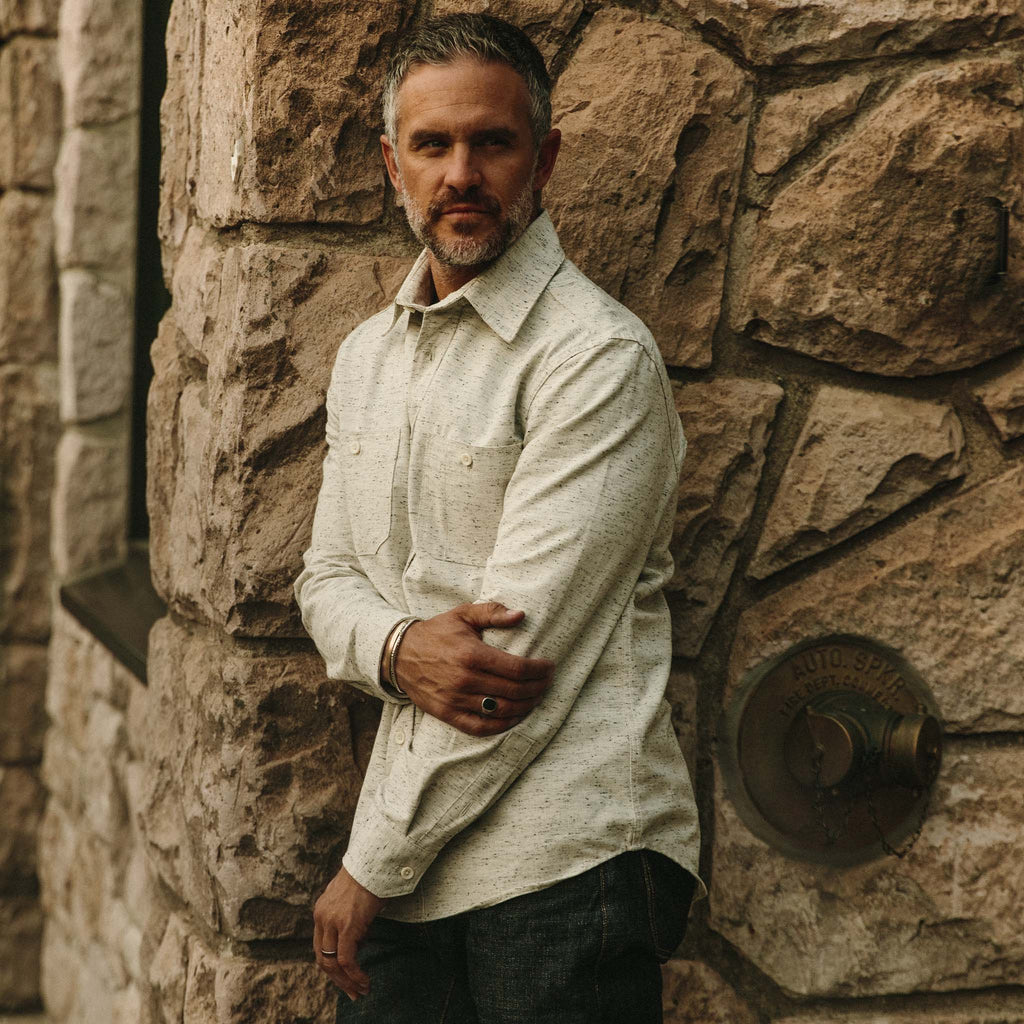 The Utility Shirt in Japanese Kuroki Natural Nep