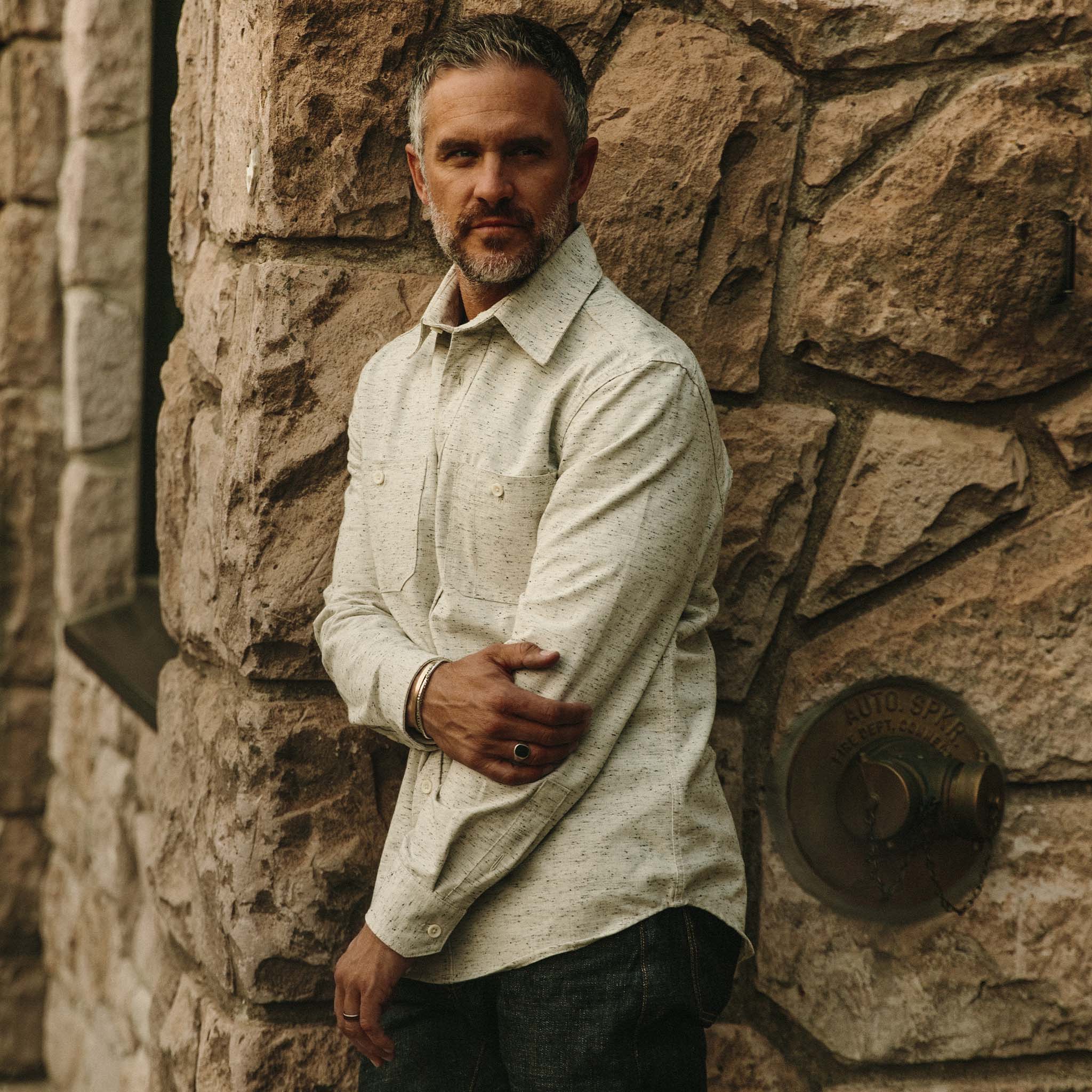 The Utility Shirt in Japanese Kuroki Natural Nep