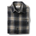 The Utility Shirt in Navy Jaspe Herringbone Plaid