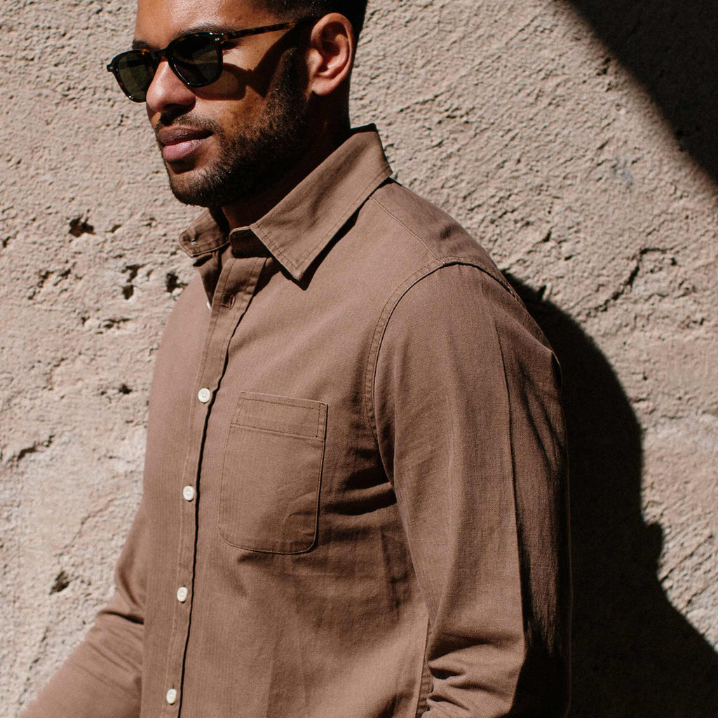 Khaki Herringbone R817