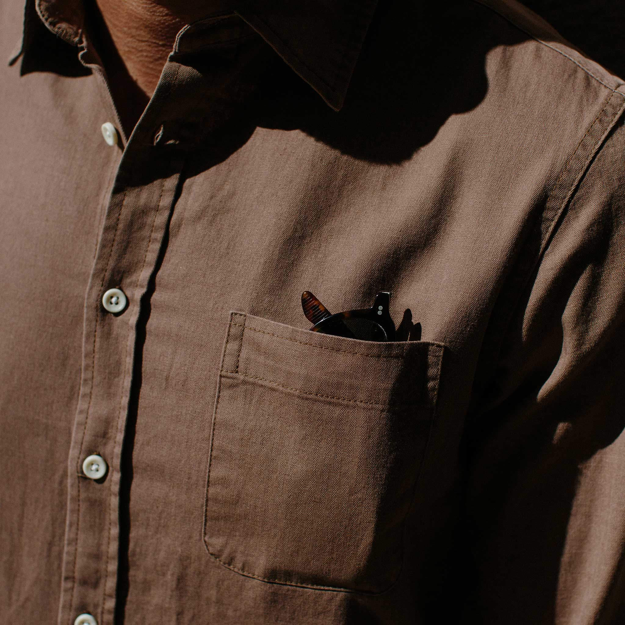 Khaki Herringbone R817