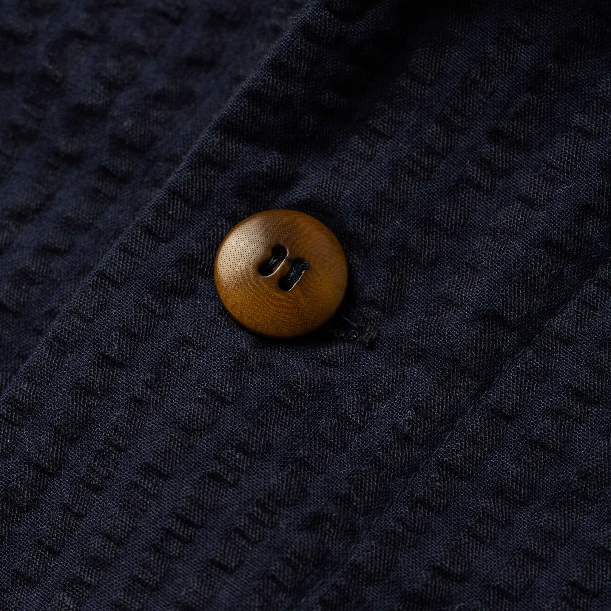 The Caravan Shirt in Navy Seersucker