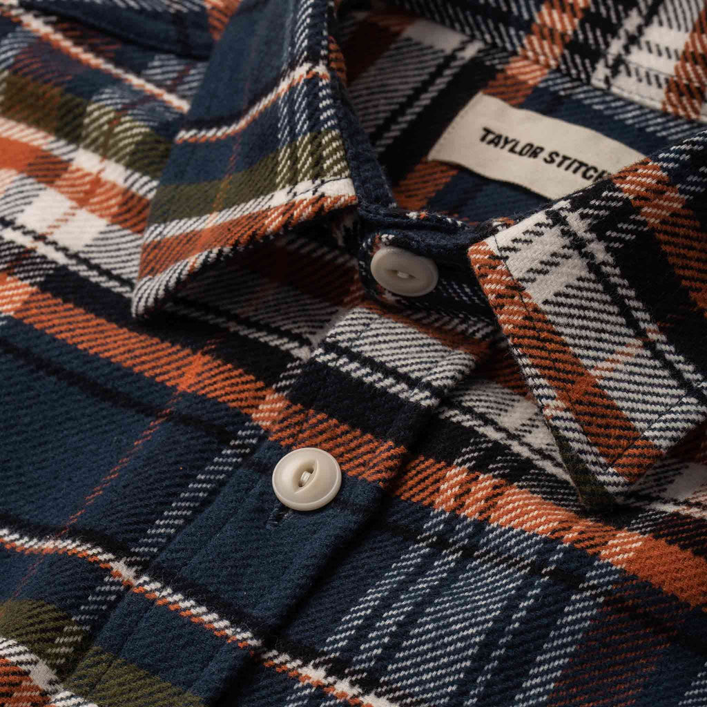 The Crater Shirt in Navy Plaid
