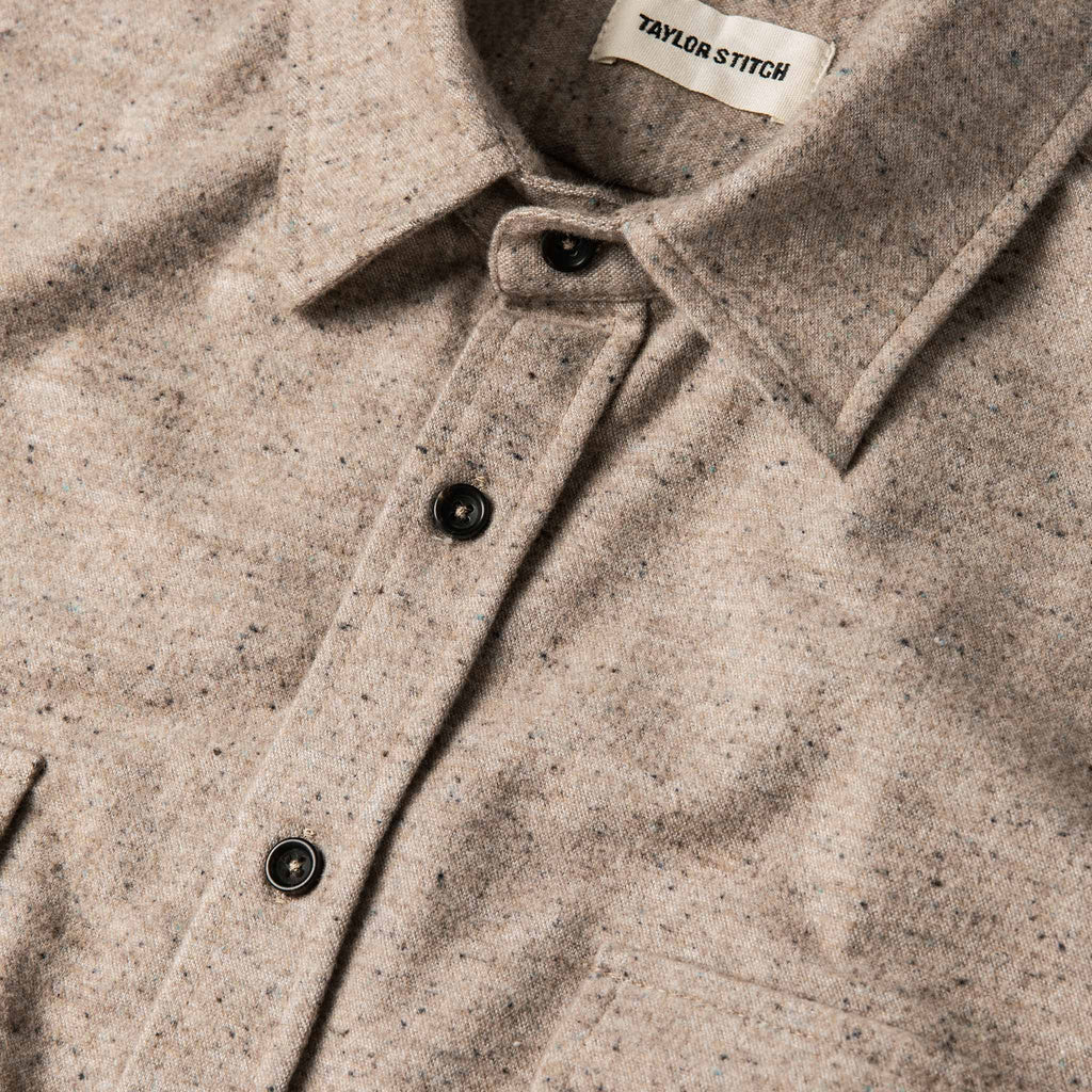 The Yosemite Shirt in Oat Donegal