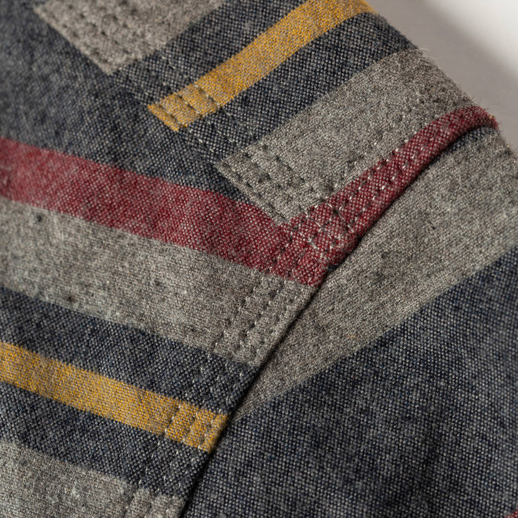 The Moto Shirt in Blanket Stripe