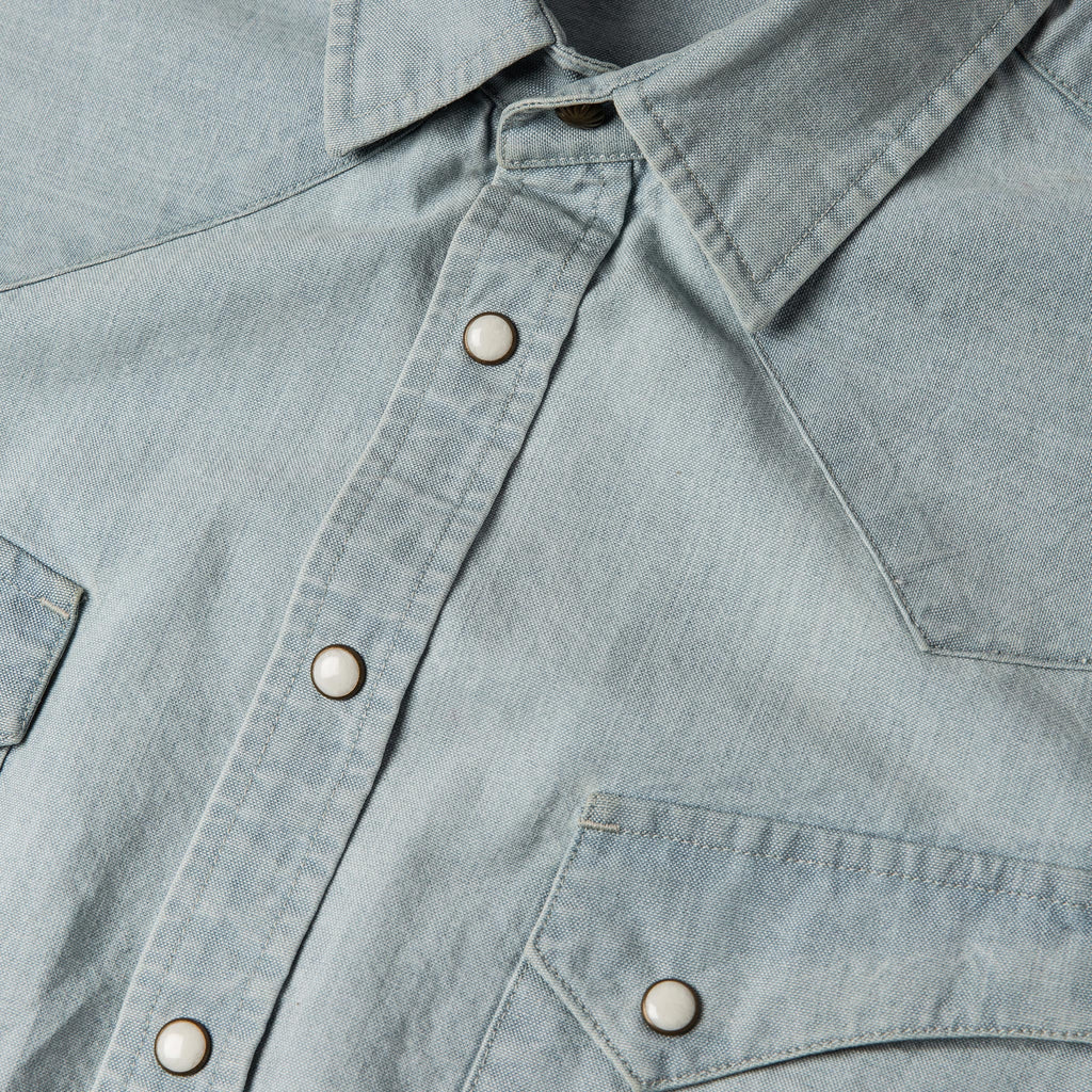 The Western Shirt in Washed Selvage Chambray