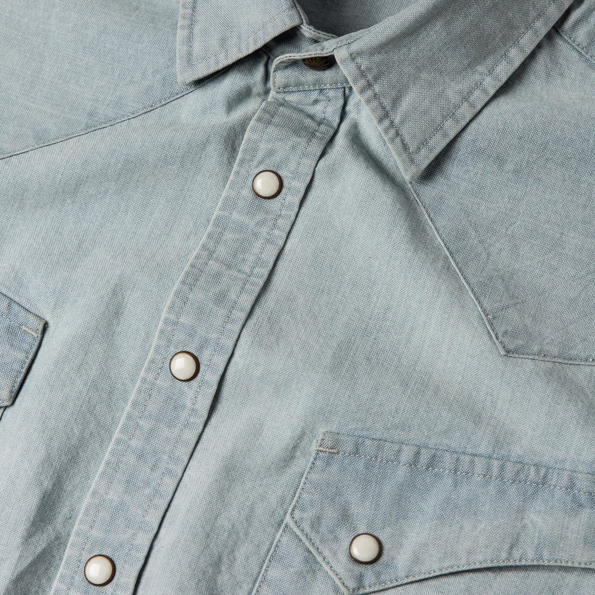 The Western Shirt in Washed Selvage Chambray