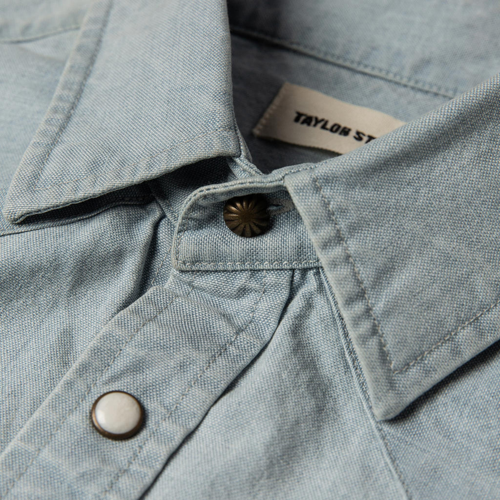 The Western Shirt in Washed Selvage Chambray