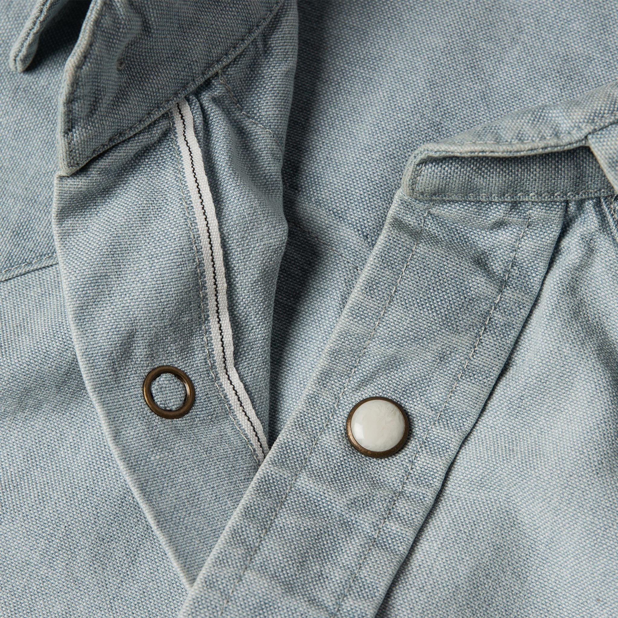 The Western Shirt in Washed Selvage Chambray