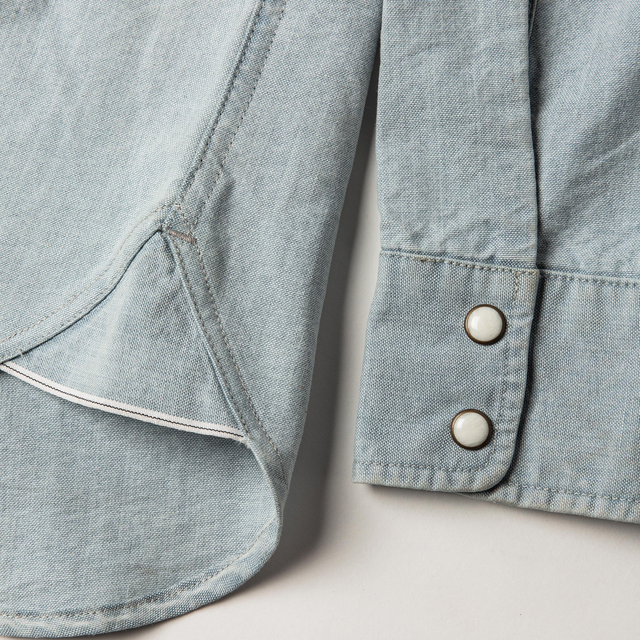 The Western Shirt in Washed Selvage Chambray