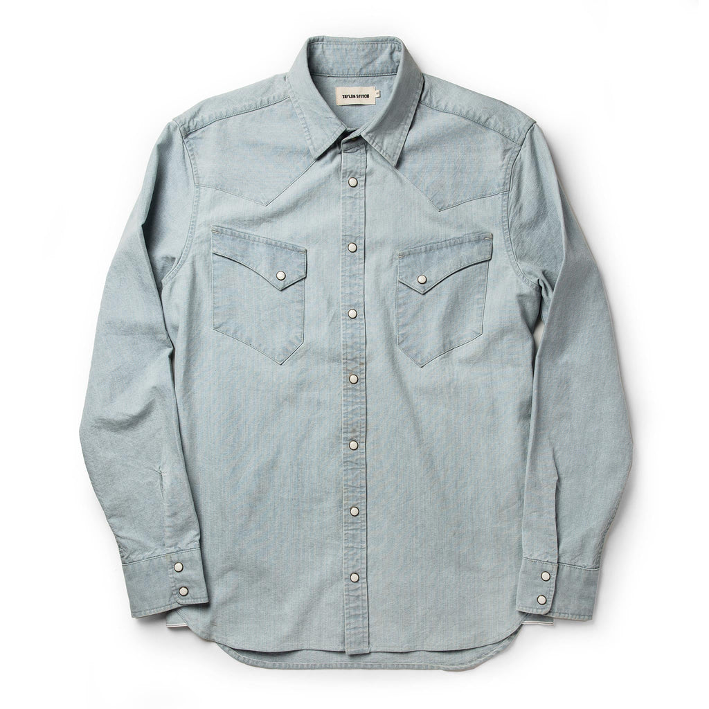 The Western Shirt in Washed Selvage Chambray