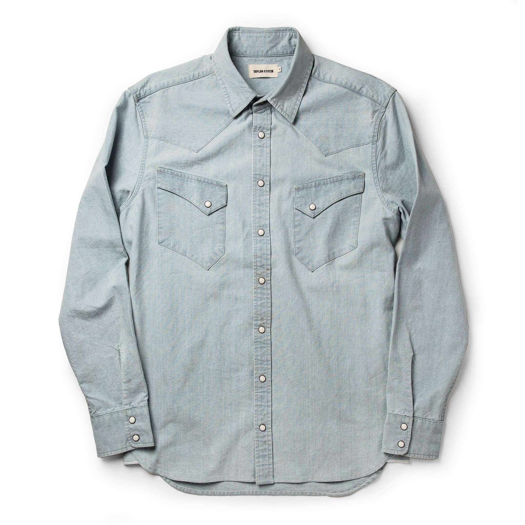 The Western Shirt in Washed Selvage Chambray