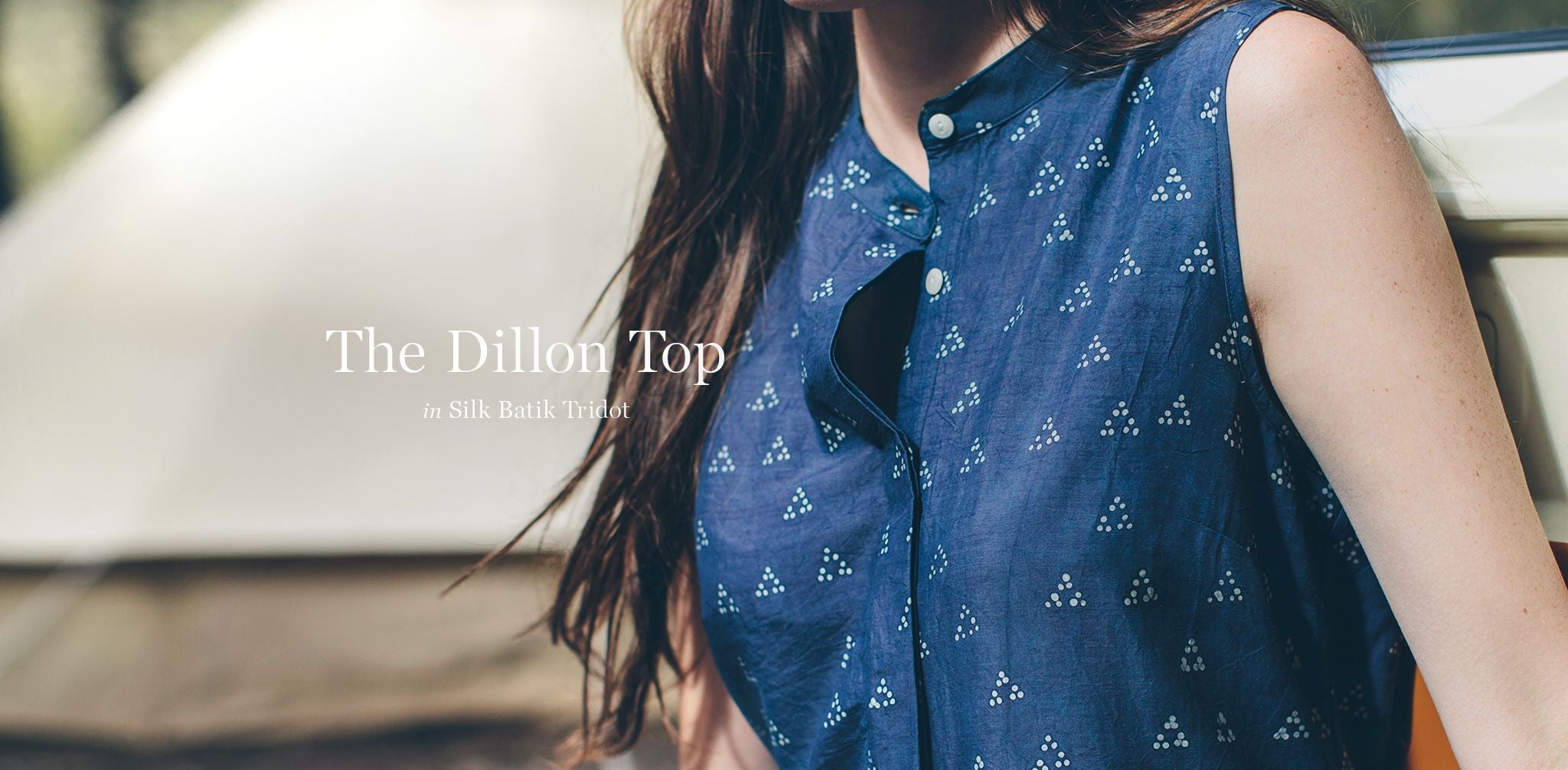 Tri Dot Silk Batik Dress S305920